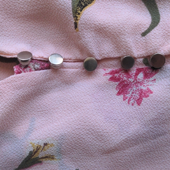 Pink and Green Floral Romper - Picture 6 of 8